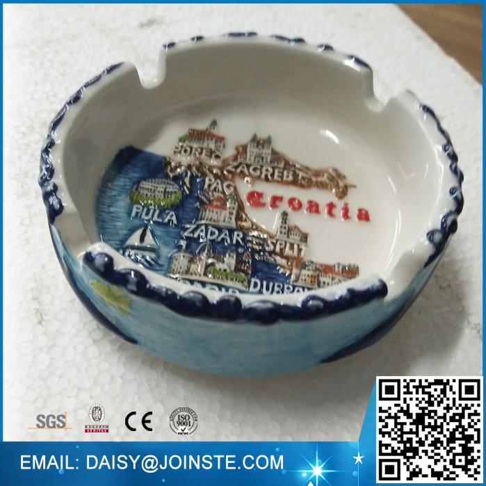 Croatia souvenir Ceramic Round ashtray