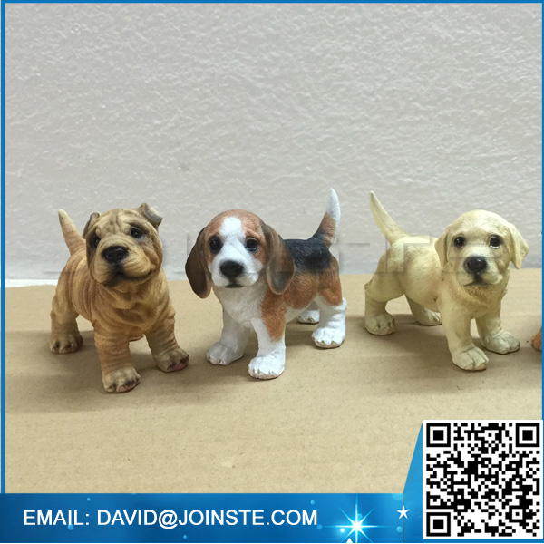 Funny resin dog figurine, funny animal figurines