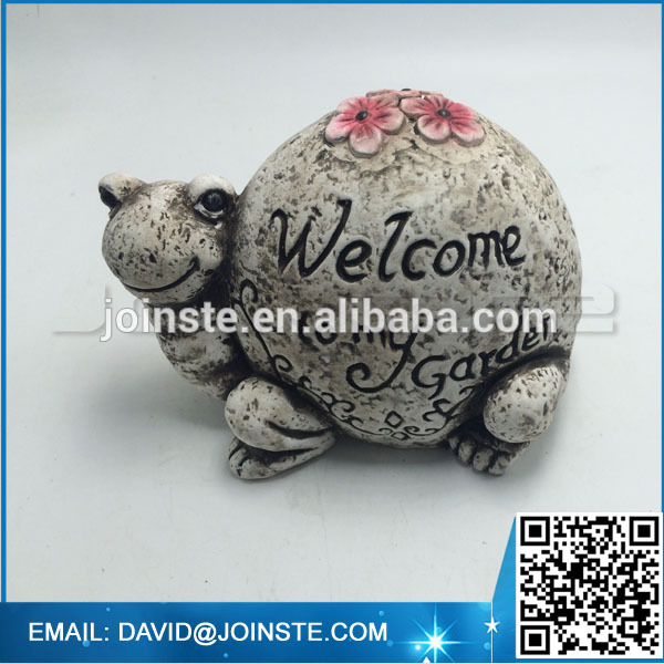 High quality cement outdoor decorative frog figurine