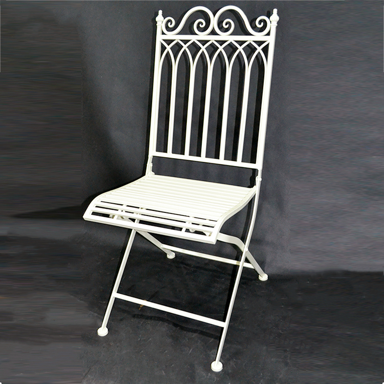 Popular Metal wire park garden Flange chair handmade reclining chair recliner