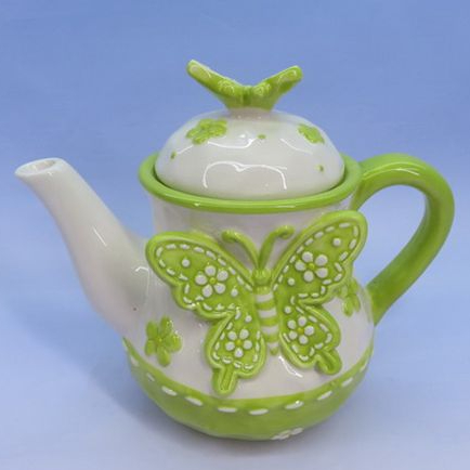 Butterfly Shape ceramic tea pot,personalized tea pots,animal shaped tea pot