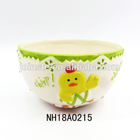 Ceramic Easter chicks Snack Serving Bowls