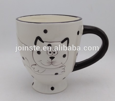 Cat painting coffee ceramic mug