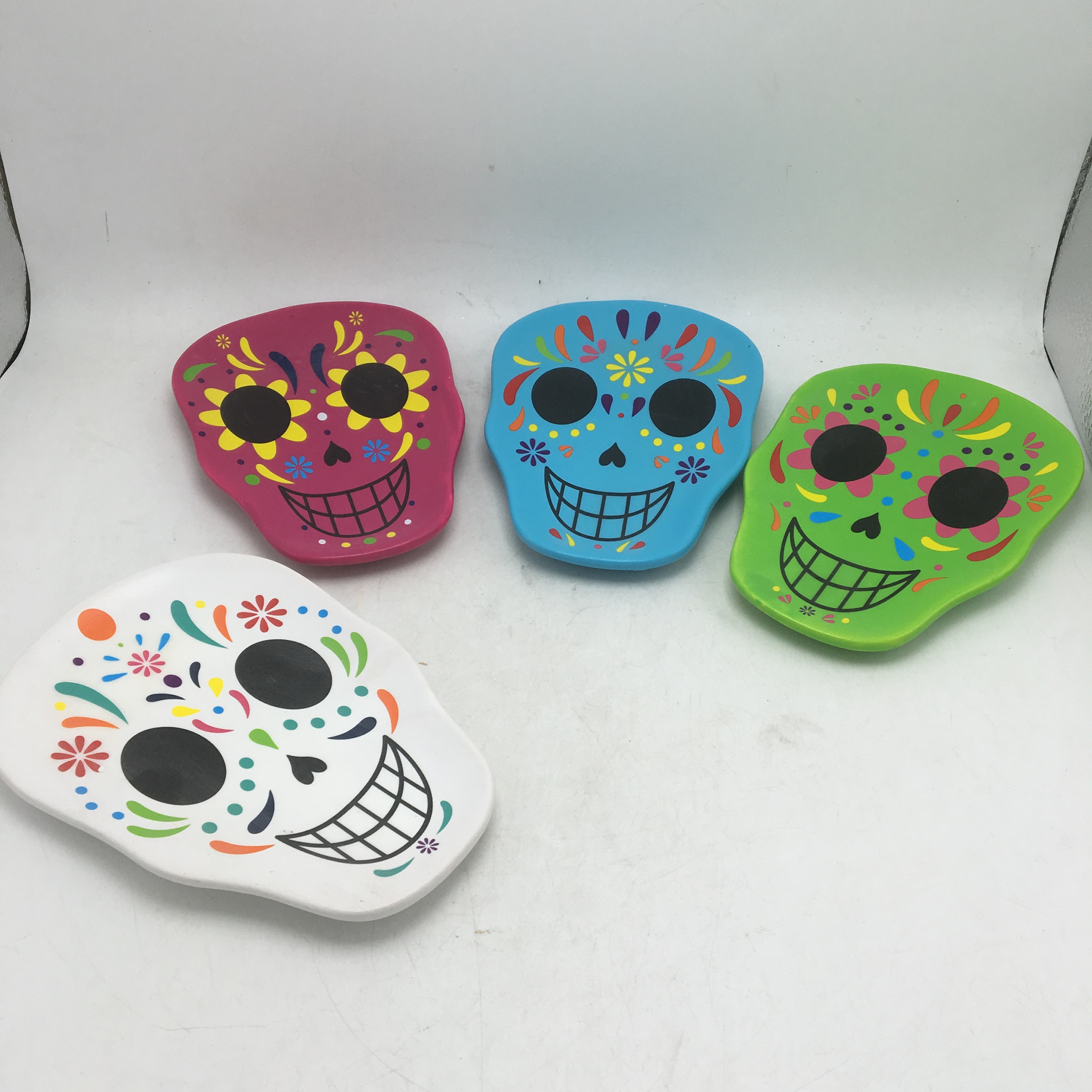 Jou nan Mouri SUGAR SKULL Plat Plak Seramik