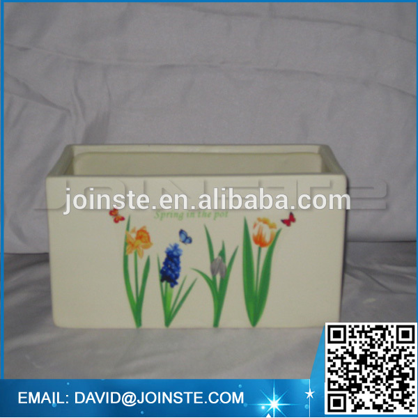 Ceramic terracotta pottery flower pot