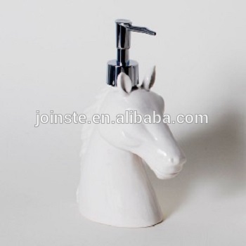 Customized white unicorn shape lotion pump bottle liquid container