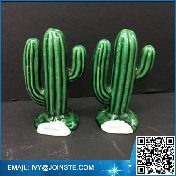 ceramic pepper and salt shakers set wholesale cactus salt pepper shakers