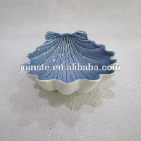 Beach Cottage soap shell dish in ceramic, custom soap holder,shell soap dishes