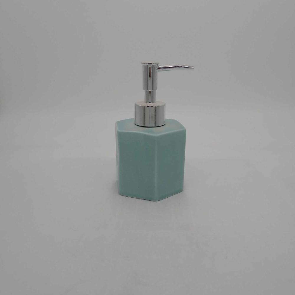 Ceramic Liquid Soap Dispenser Pumps for Bathroom Sink, Counter – Pack of 2, White/Satin
