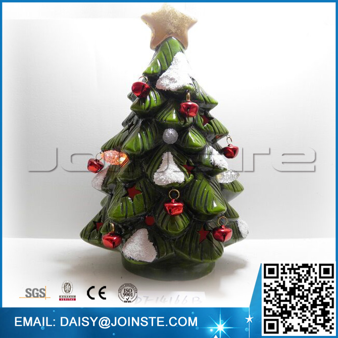 Lighted ceramic christmas tree decoration,ceramic christmas tree
