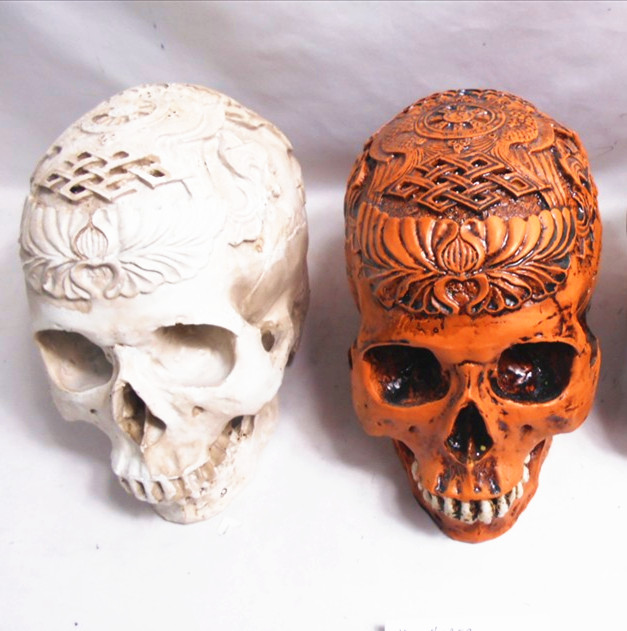 Customized Halloween  resin  skull head