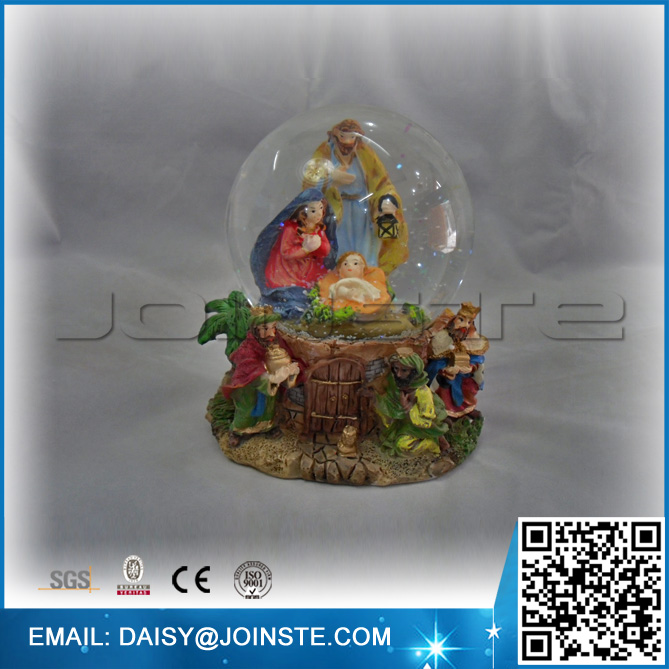Musical nativity water globe, Snow globe