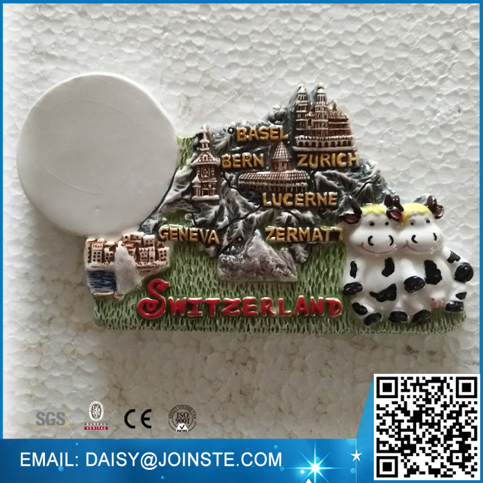 Switzerland souvenir fridge magnet