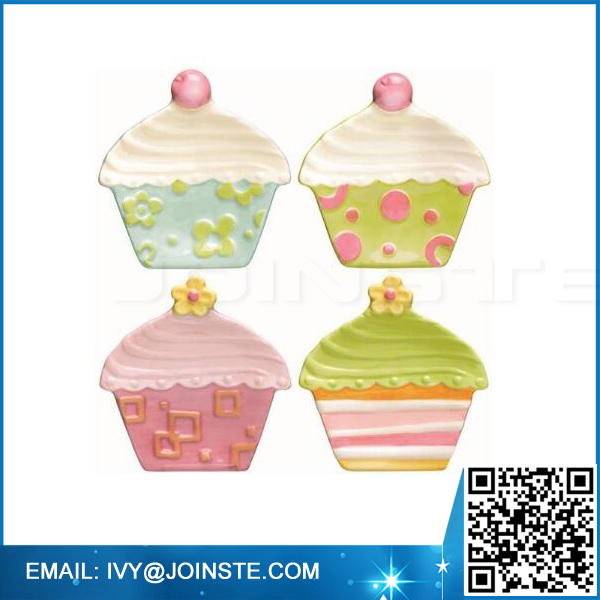 Hot sale cupcake ceramic plates hand painted ceramic plate plates