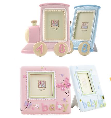 Cute polyresin baby photo frame kid picture frames
