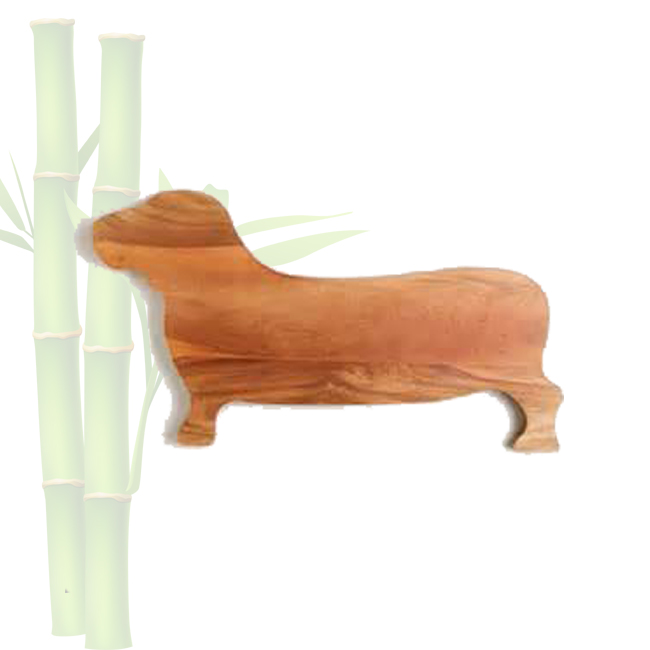 Custom animal shape bamboo cutting board, Weiner Dog Cheeseboard