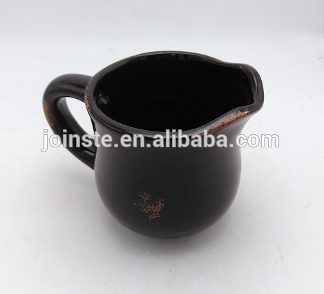 Antique Black cheap ceramic tea mug