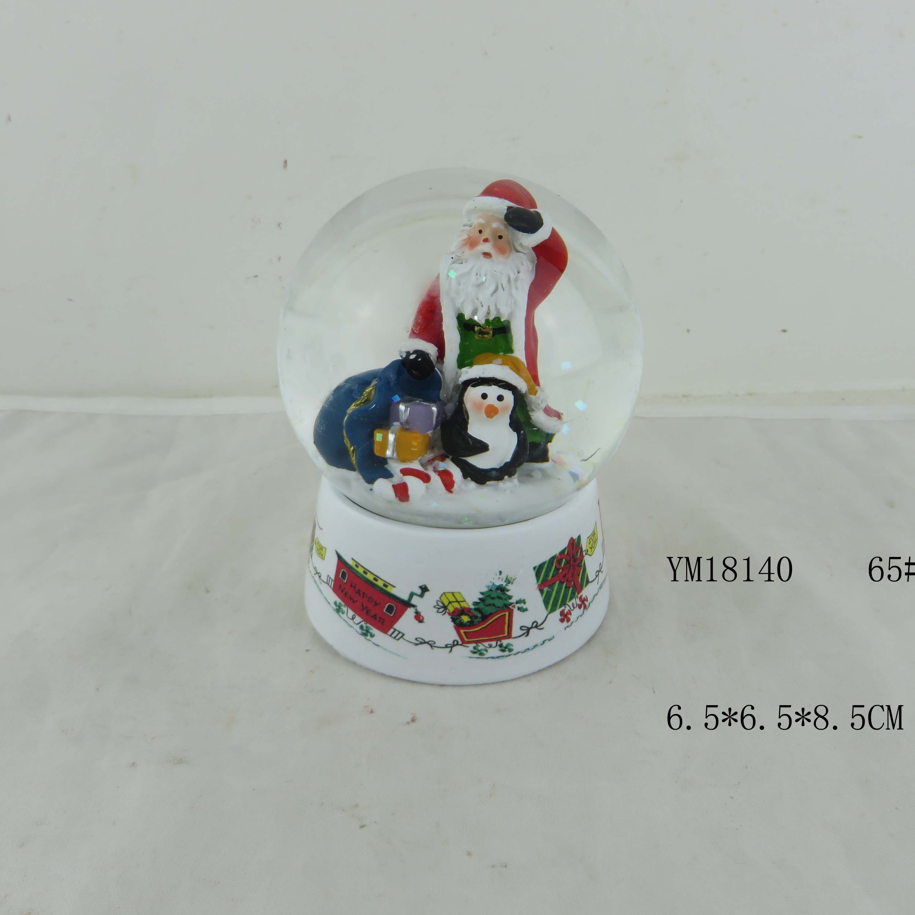 The new 2018 santa claus model water globe xmas decoration for home