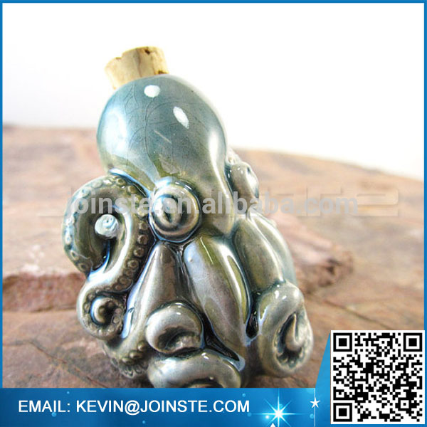 Ceramic Octopus Bottle,ceramic water bottle,ceramic wine bottle
