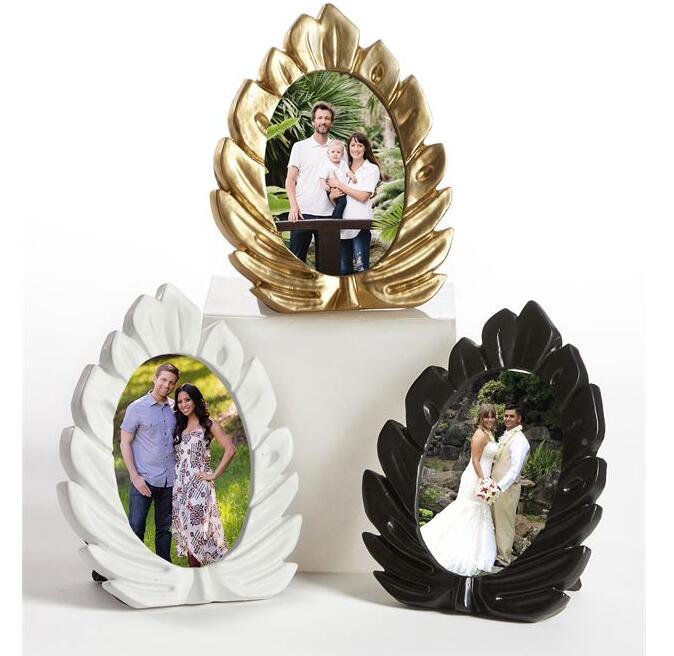 Fresh creative resin photo frame leaf design frames