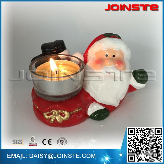 2017 popular Christmas Ceramic Candle Holder