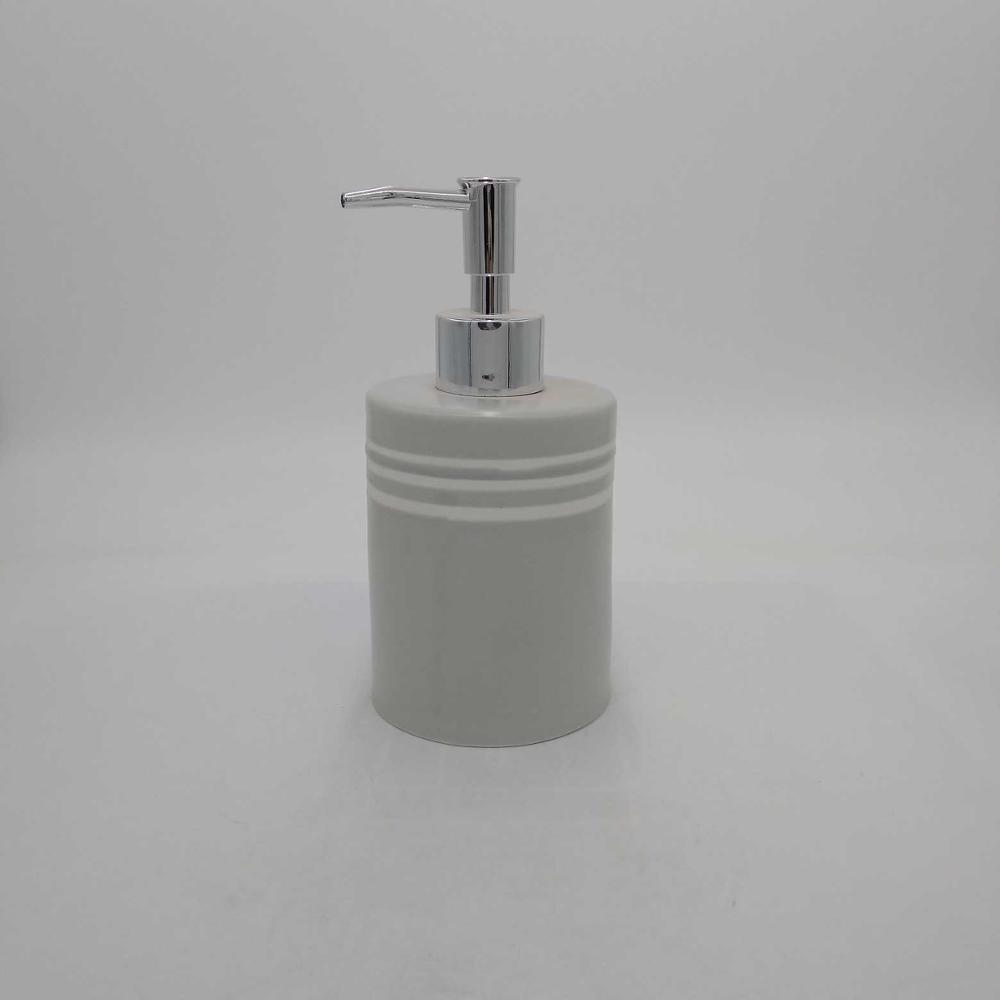 White Hand Soap Dispenser – Dish Soap Dispenser for Bathroom Kitchen Countertop Ceramic Bathroom Soap Pump