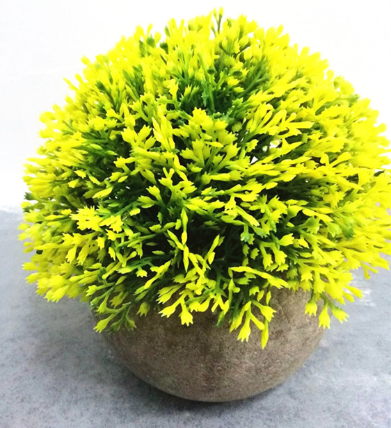 Artificial yellow tropical blossom ,table top artificial plant