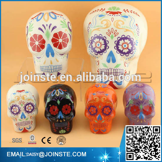 Custom day of the dead Mexican skull,Halloween Resin Skull,Sugar Skull