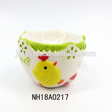 Ceramic bunny Mini Easter chicks egg holders