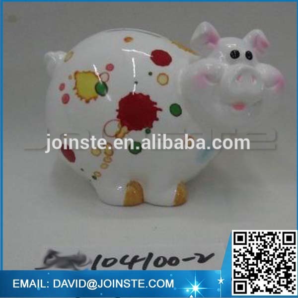 Ceramic cartoon secret money box