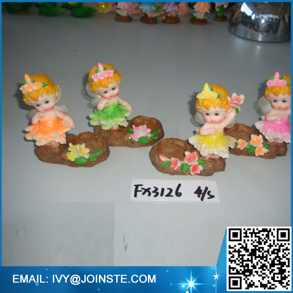 Resin outdoor decoration fairy resin flower fairy miniatures