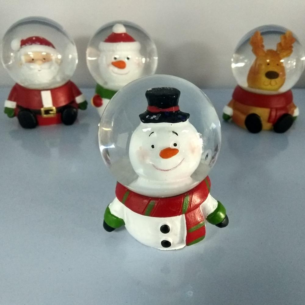 45mm mini Christmas Snowman Water Globes,Snowman snow ball