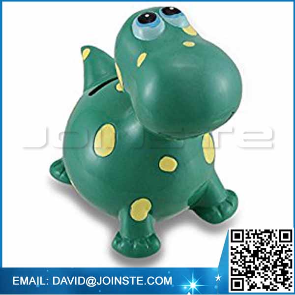 Ceramic dinosaur piggy bank