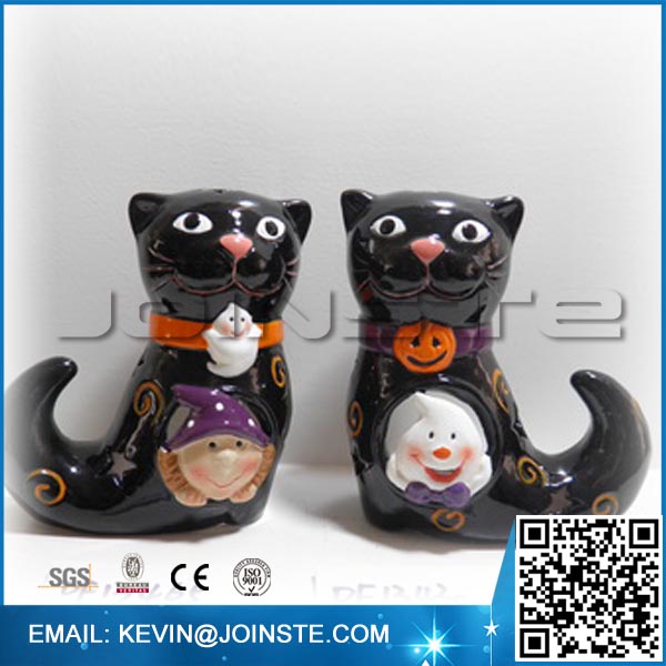 Ceramic halloween party decoration items Cat