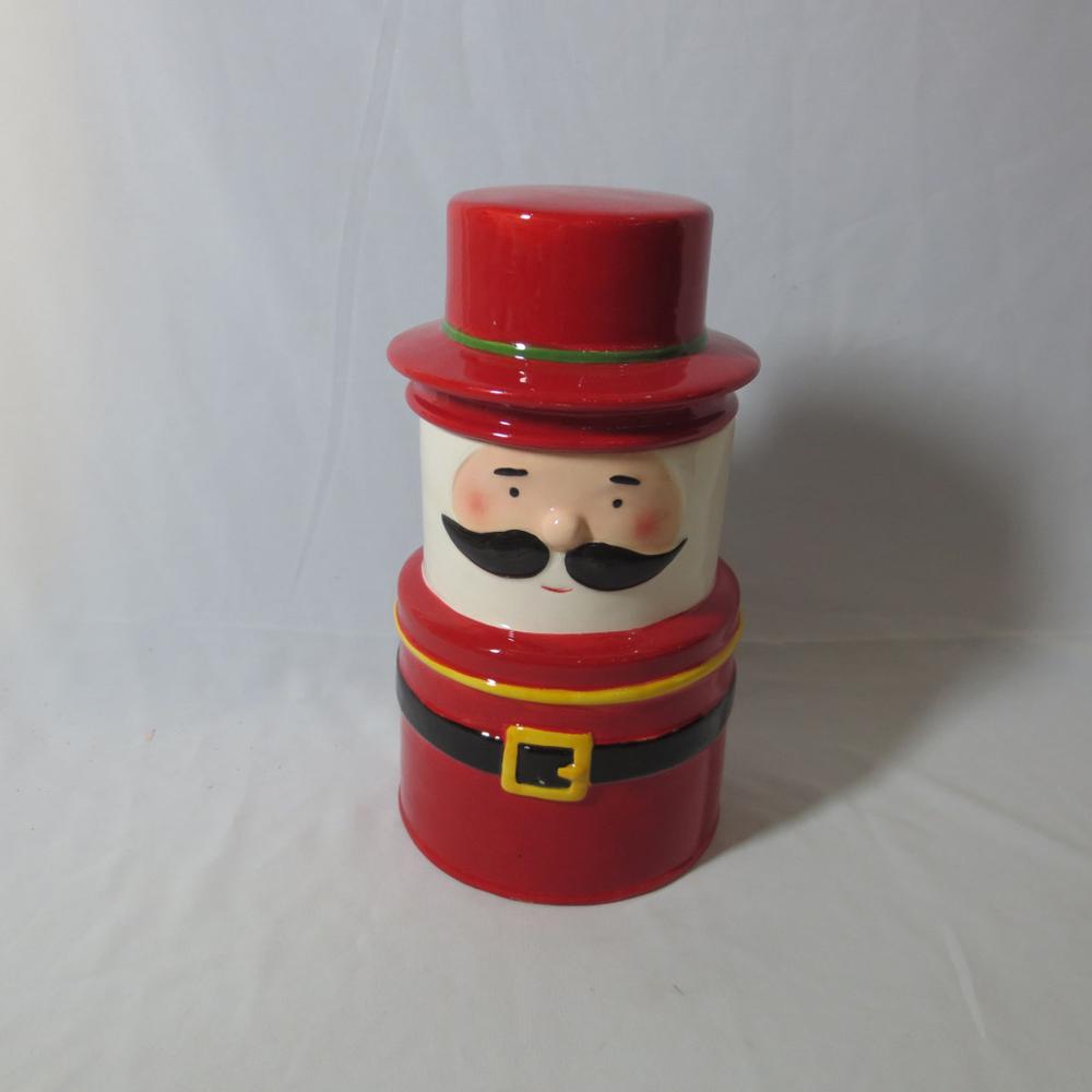 Custom Ceramic Nutcracker Soldier Shape Food Seal Jar