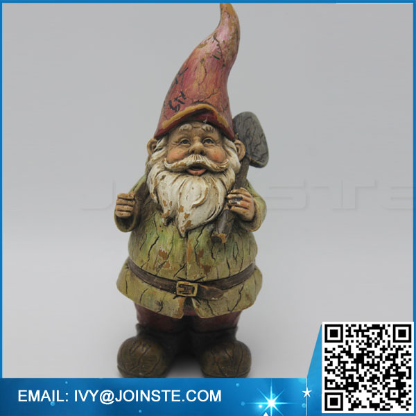 Resin /polyresin gnome figurine garden decoration gnome planter