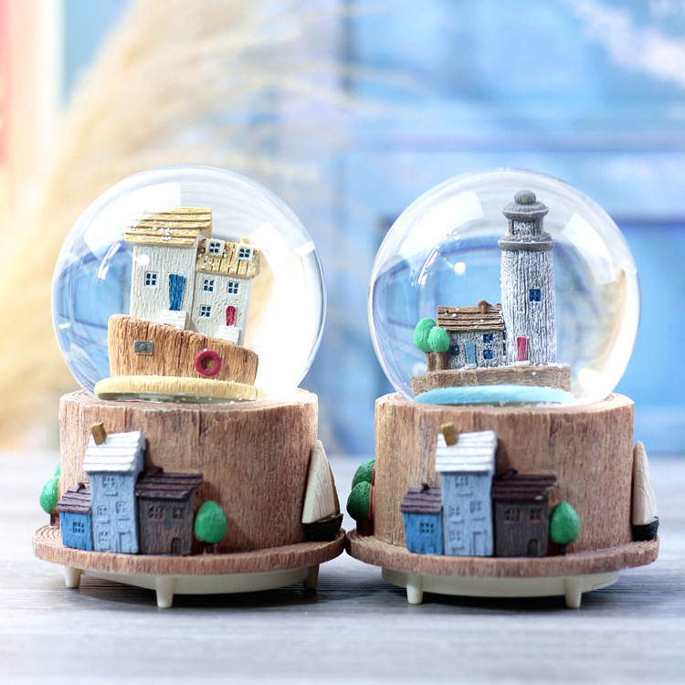 Wood house Resin snow globe,Custom made