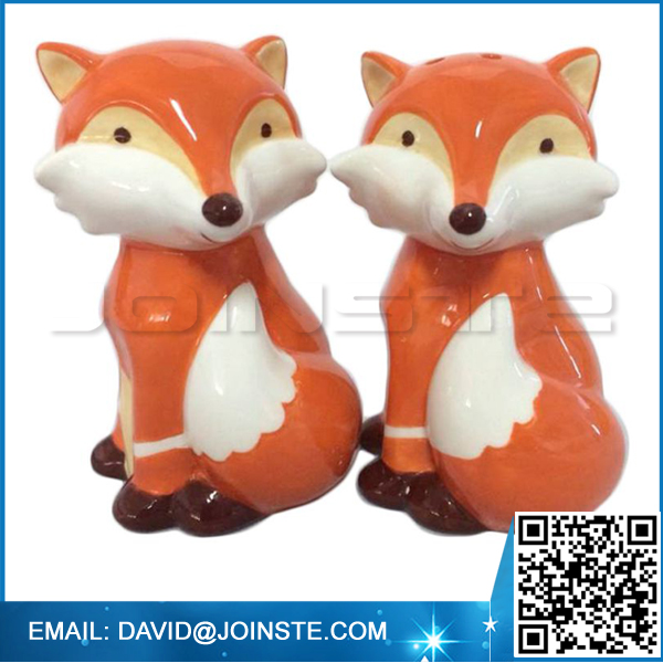 Fox Salt & Pepper Ceramic Set