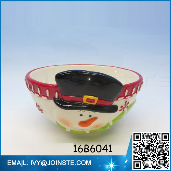 Wholesale cheap ceramic bowl decoration bowl for Christmas