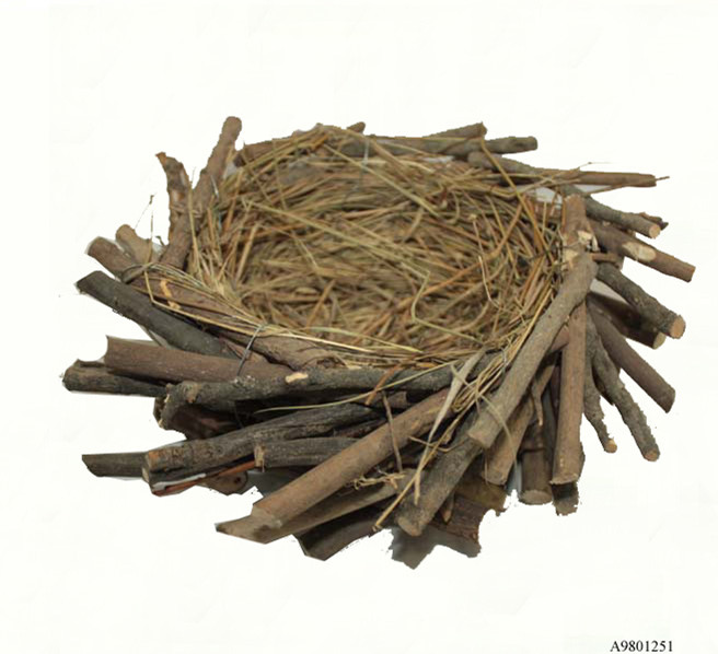 wood twig easter bird nest  for easter