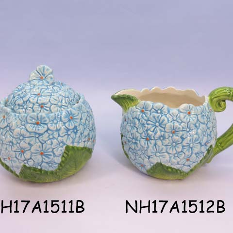 Pincushion Hydrangea Shape ceramic tea pot,cheap porcelain tea pot, Custom Animal Shape