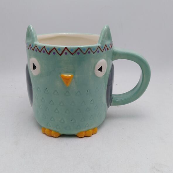 Ceramic Custom Mugs,Ceramic Owl Cup,Owl Coffee Mug