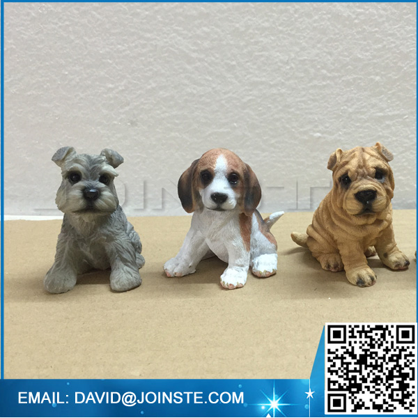 Home decorative polyresin dog figurine