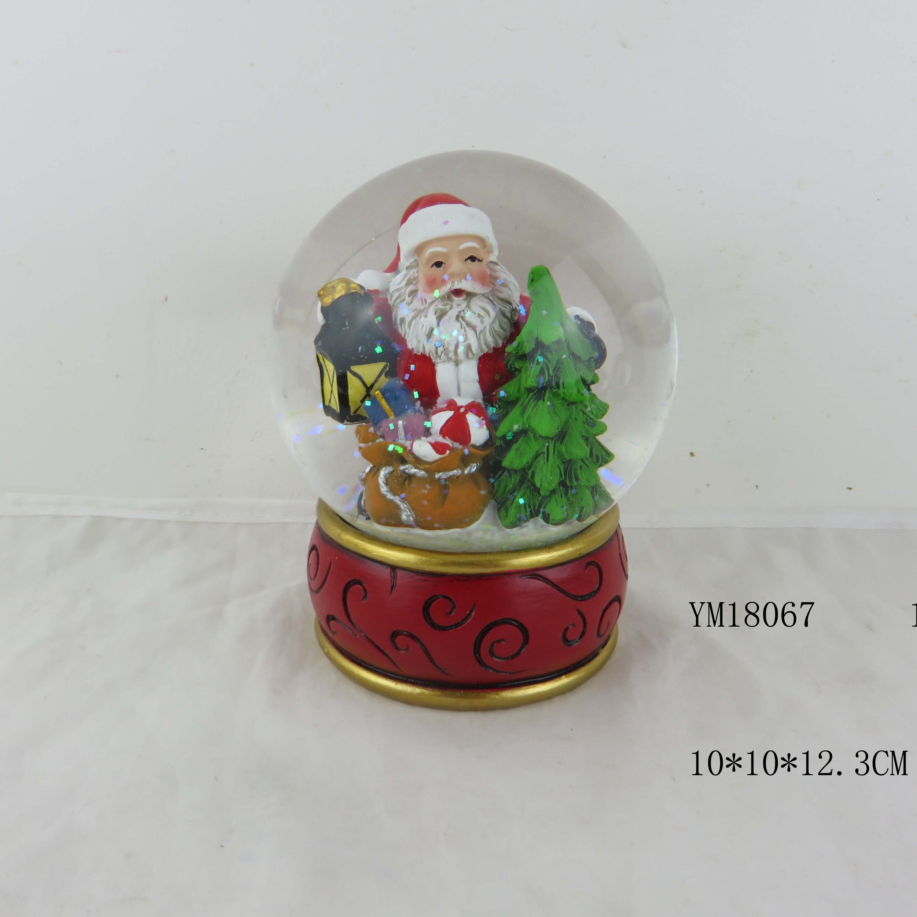 Indoor Decoration Glass Snowball Souvenir, Wholesale Christmas Snow Globe Glass