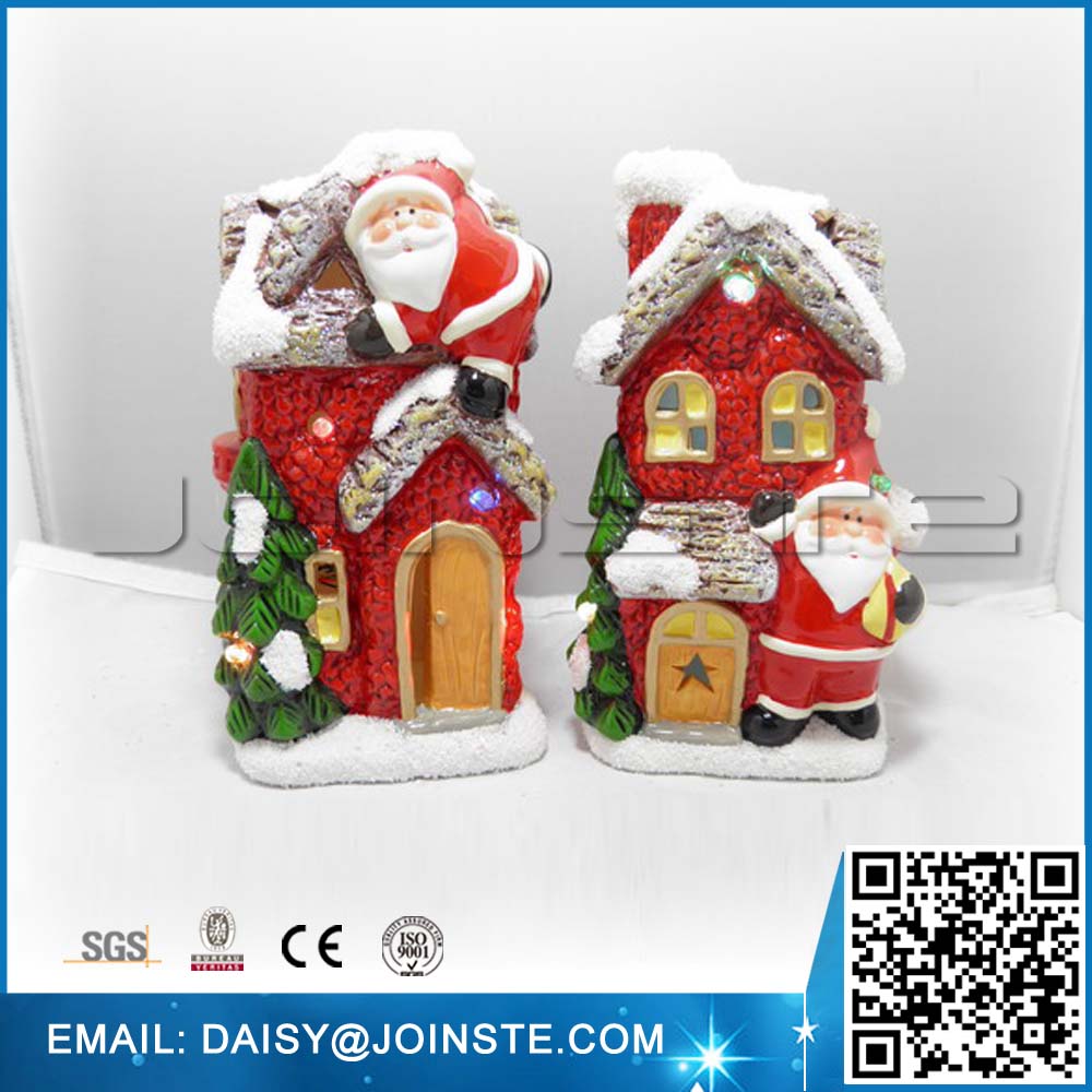 wholesale craft ceramic christmas village houses