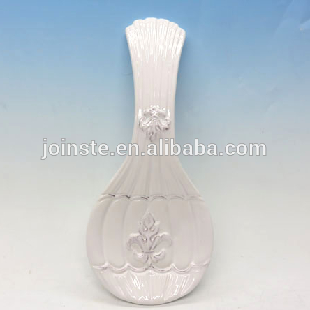 Custom white flower 3d painting nobal soup spoon home decoration