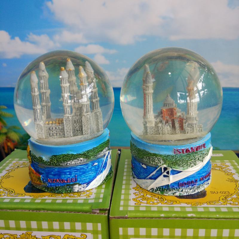 Custom Made snow globe turkey, Turket water globe