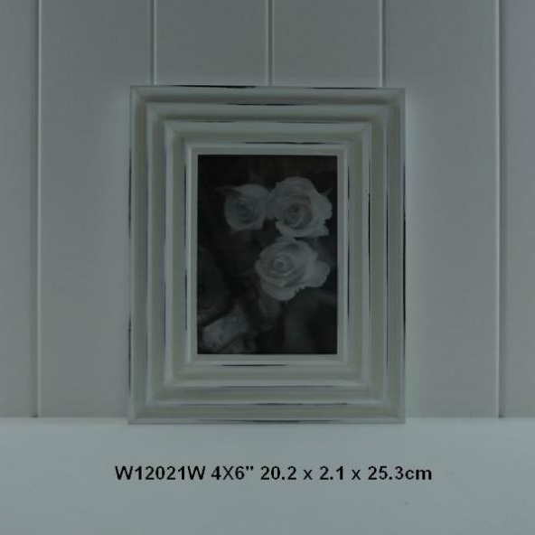 small size white wood photo frame wooden picture frame 4*6