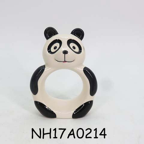 Panda shape ceramic napkin holder