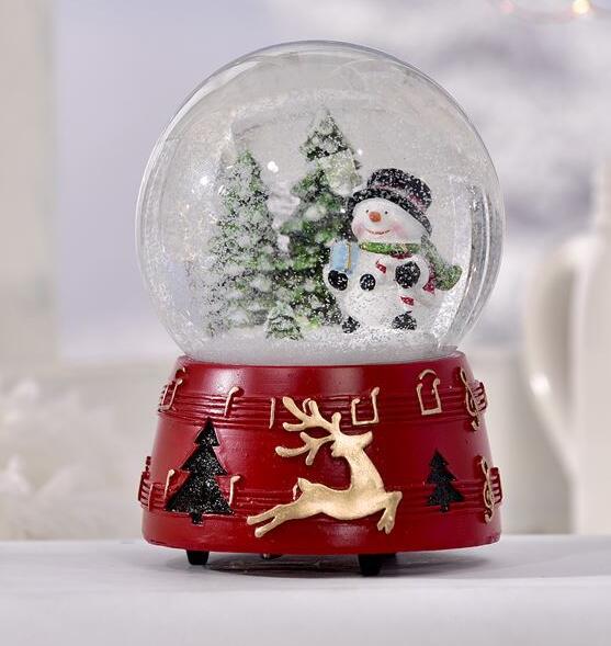 CHRISTMAS SNOWMAN DESIGN WATERGLOBE